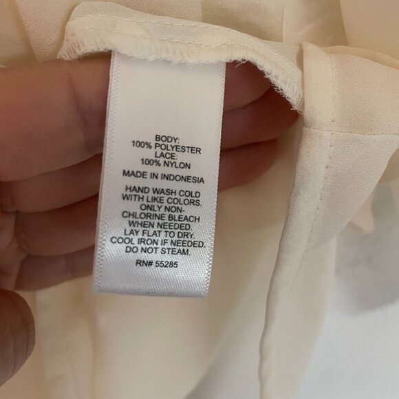 Express Feminine Lace Detail Blouse, Size Small - Picture 5 of 5